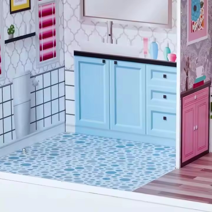 2-in-1 Wooden Kitchen Doll House